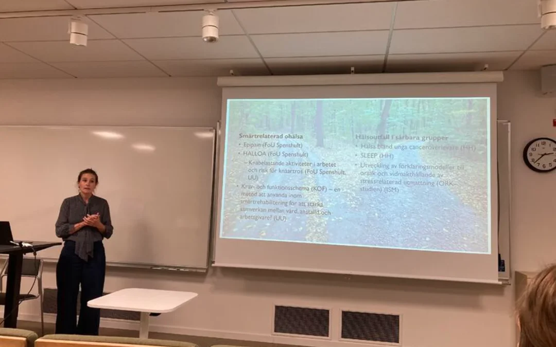 Dagens docentföreläsning av Katarina Aili